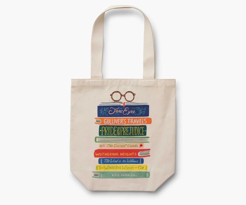 RIFLE PAPER CO. Book Club Canvas Tote Bag