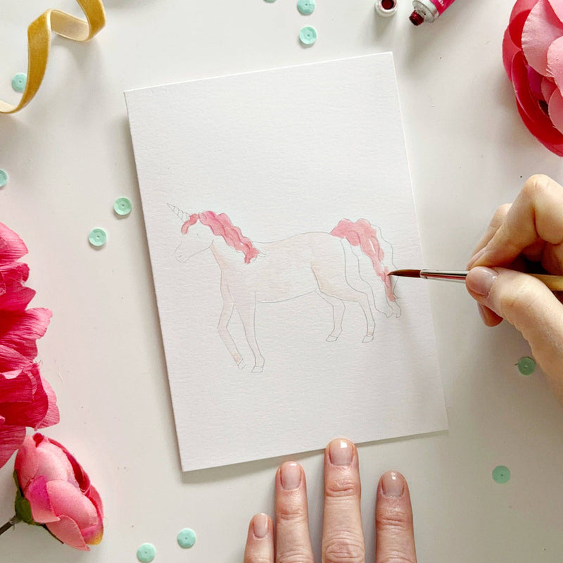 emily lex studio - Fairytale paintable watercolor notecard set