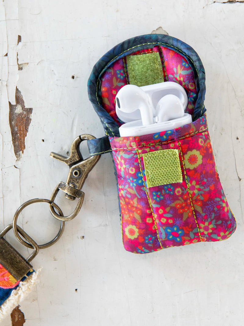 Natural Life® Ear Bud Case - Mauve Garden Floral