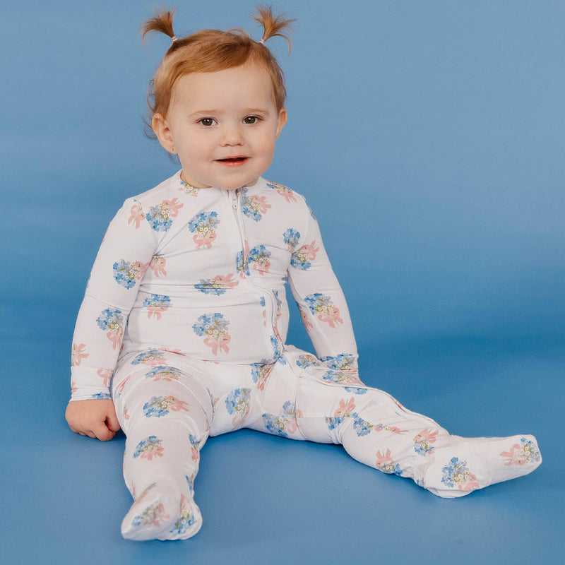 Copper Pearl - Bamboo Zip-Up Footie Pajama - Louise