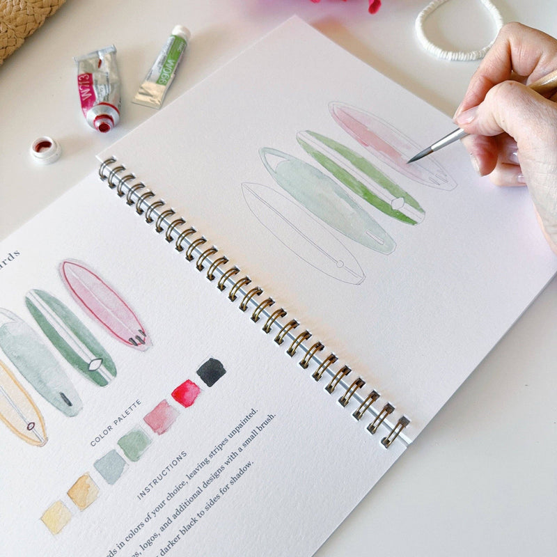emily lex studio - Tropical watercolor workbook