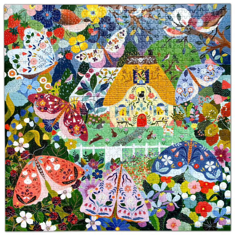 eeBoo - Cottage at Dusk 1000 Piece Puzzle