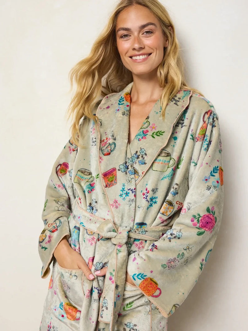 Natural Life Cozy Blanket Robe - Cup of Happy Mini
