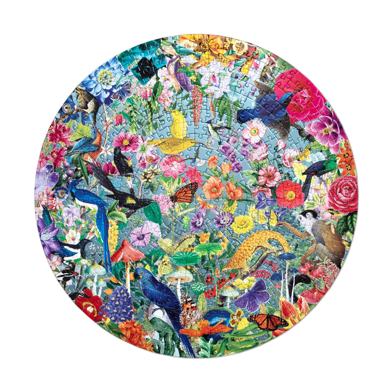 eeBoo - Paradise Garden 500 Piece Round Puzzle
