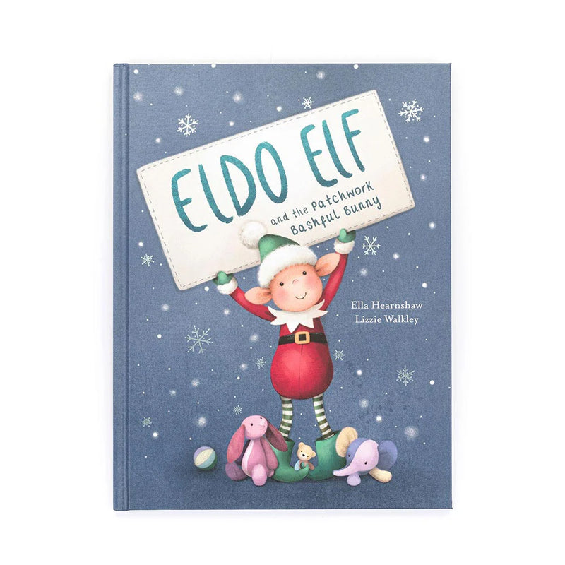 Jellycat - Eldo Elf And The Patchwork Bashful Bunny Book & Eldo Elf Plush