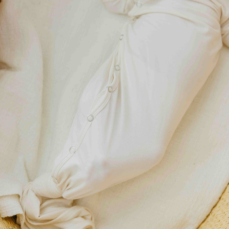 Copper Pearl - Newborn Knotted Gown - Cru