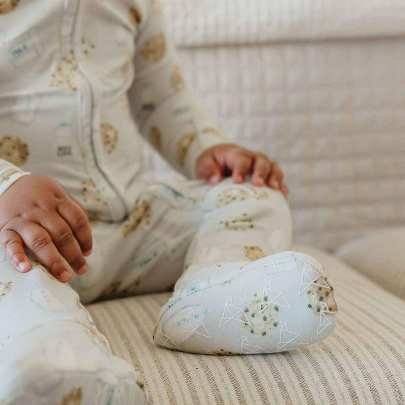 Copper Pearl - Zip-Up Footie Pajama - Chip