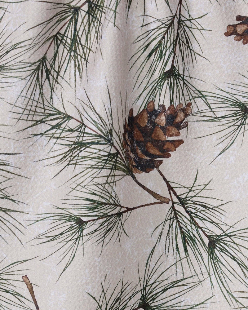 Geometry - Evergreen Frost Tea Towel