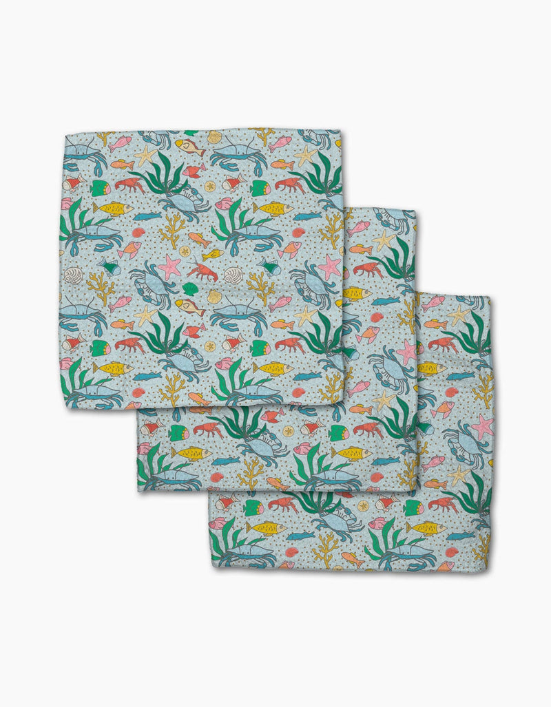 Geometry - Beneath the Waves Dishcloth Set