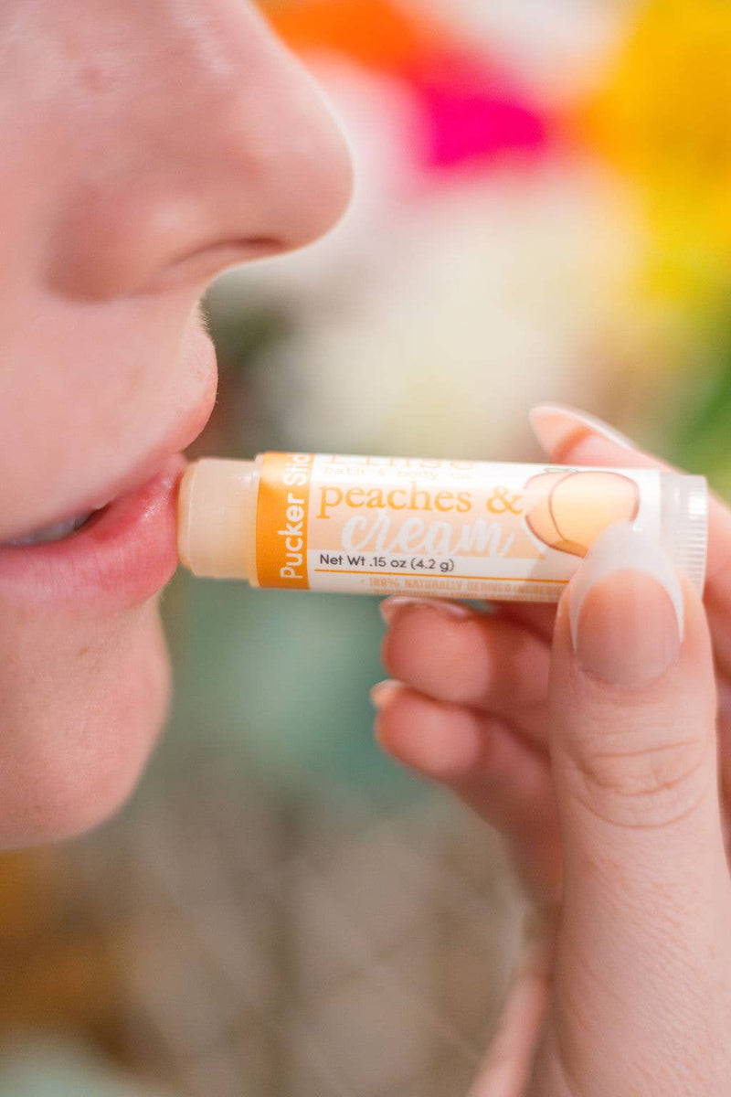 Rinse Bath & Body Co. - Pucker Stick - Peaches & Cream Lip Balm | Natural Lip Care