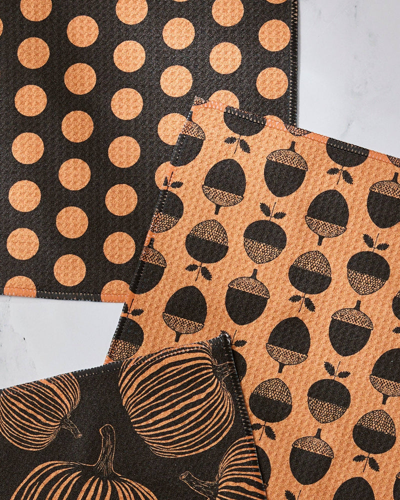 Geometry - Autumn Noir Dishcloth Set