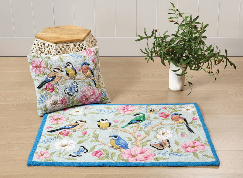 Peking Handicraft - Chinoiserie Birds Hook Pillow