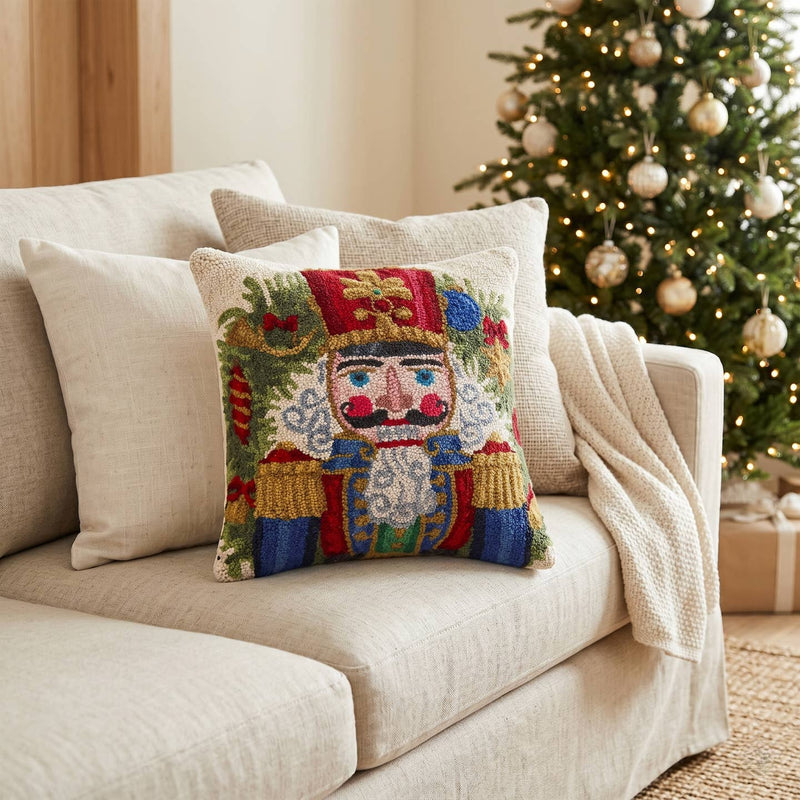 Peking Handicraft - NUTCRACKER HOOK PILLOW - The Pillow Shop