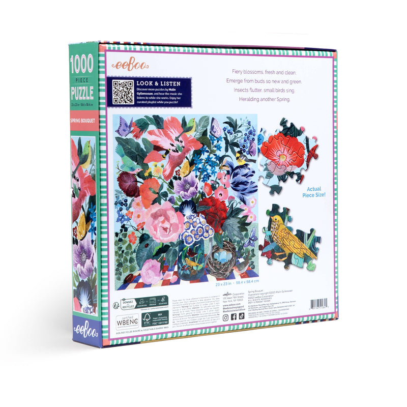 eeBoo - Spring Bouquet 1000 Piece Puzzle