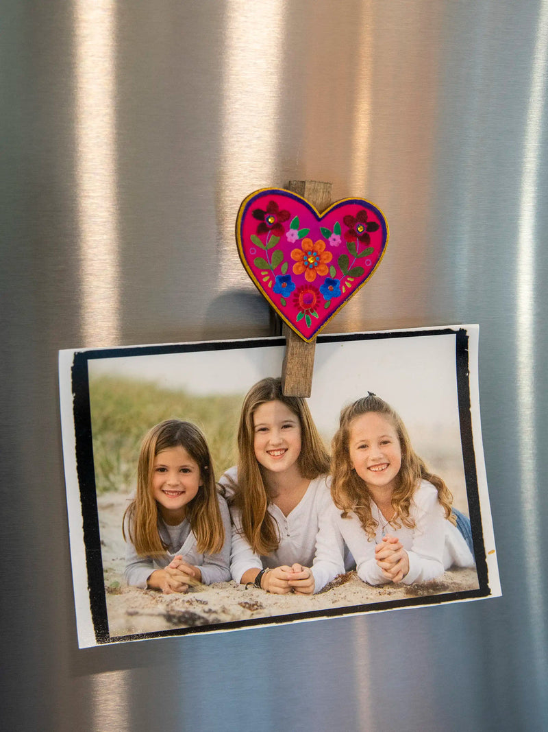 Natural Life Magnet Bag Clip, Set of 2 - Heart