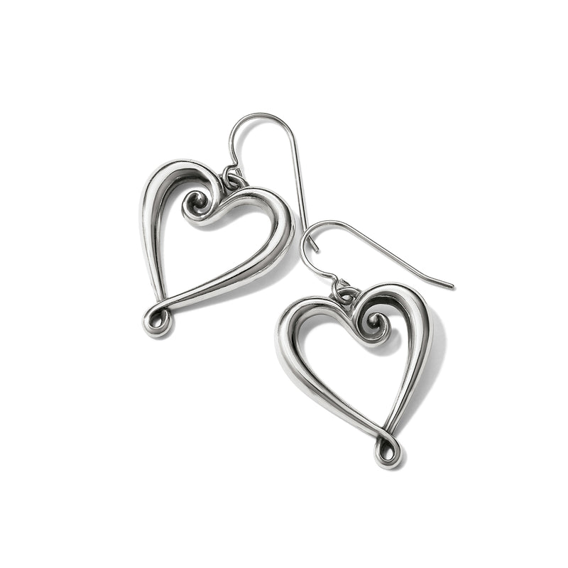 Brighton Whimsical Heart French Wire Earrings