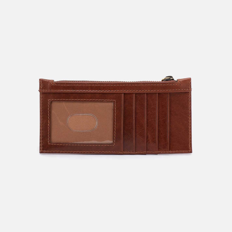 HOBO Carte Credit Card Wallet - Patina Leather - Pecan Ridge
