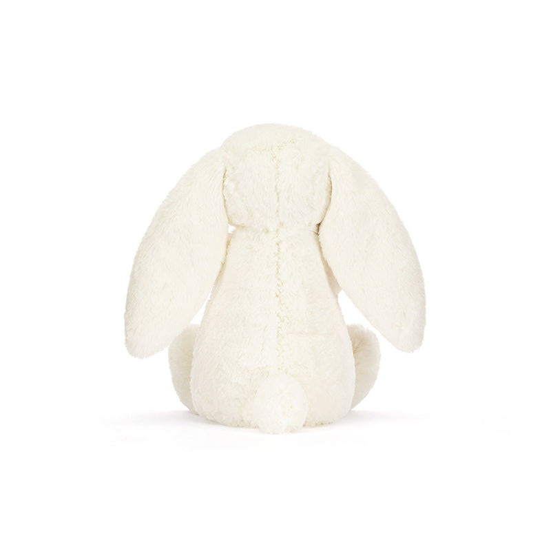 Jellycat Bashful Cream Bunny with Rose Plush