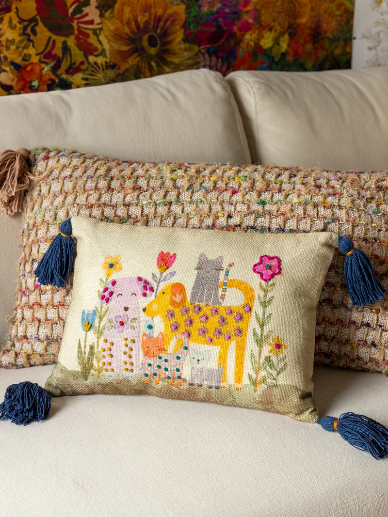 Natural Life® Boho Cotton Tassel Pillow - Pets