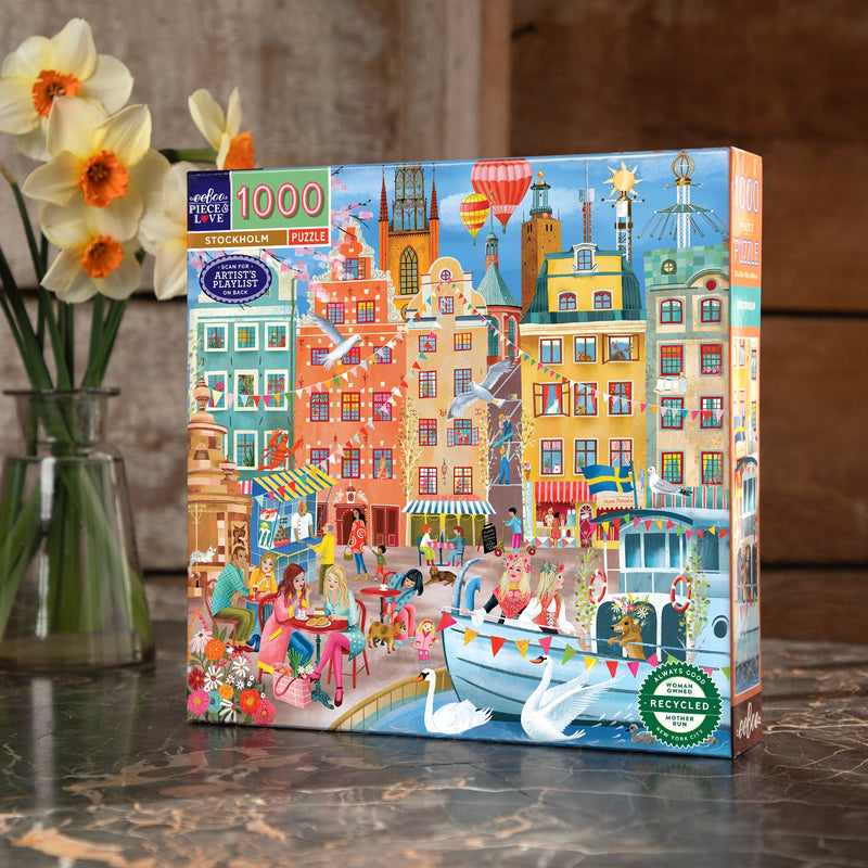 eeBoo - Stockholm 1000 Piece Puzzle