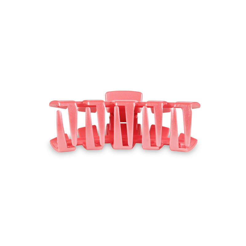 TELETIES - Classic Hair Clip | Tiny | Calming Coral