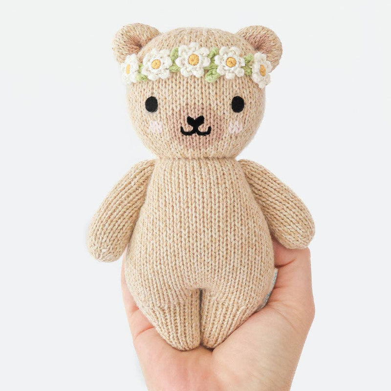 cuddle+kind - Baby honey bear (ivory floral)