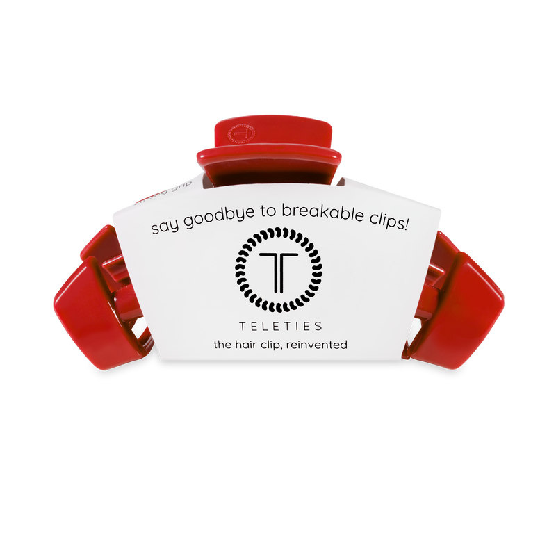 TELETIES - Classic Hair Clip | Medium | Red Carpet Ready