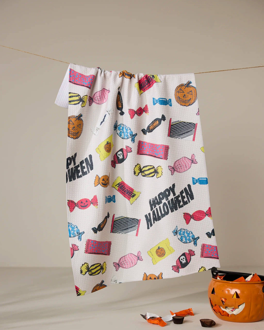 Geometry - Halloween Treats Tea Towel