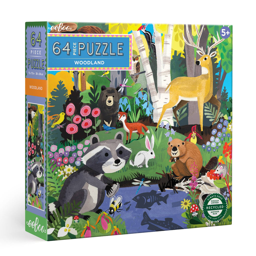 eeBoo - Woodland 64 Piece Puzzle