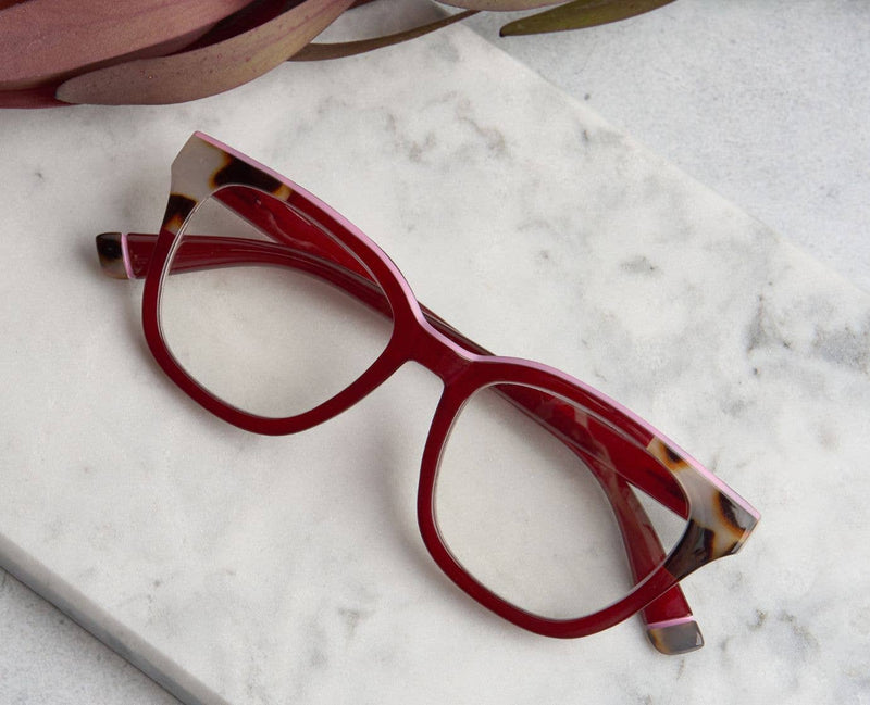 Peepers Readers - Ramona - Cherry/Chai Tortoise (Blue Light Focus)