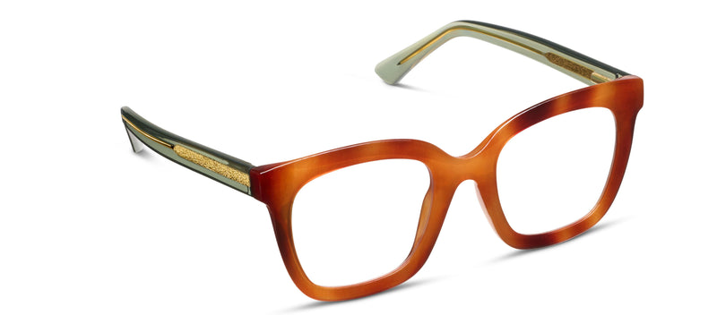 Peepers Progressives - Fanfare  - Blonde Tortoise/Green