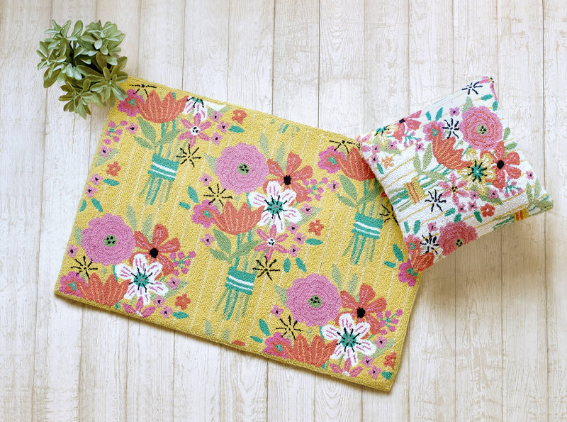 Peking Handicraft - Spring Fling Hook Pillow - Suzanne Nicoll