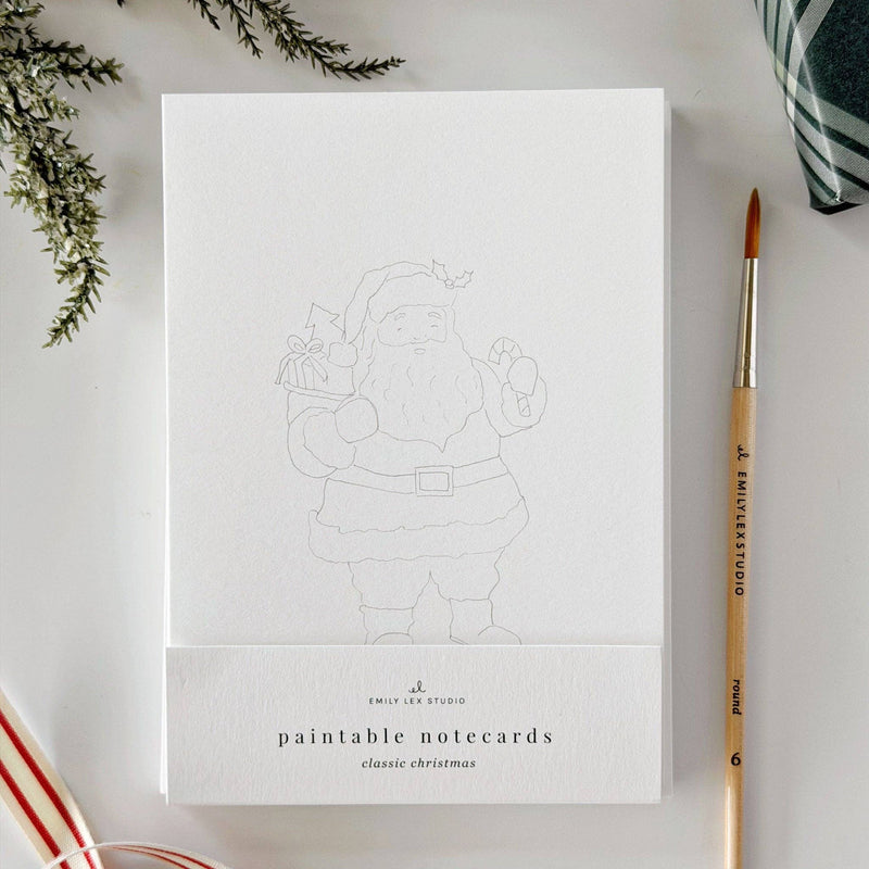 emily lex studio - Classic christmas paintable notecard