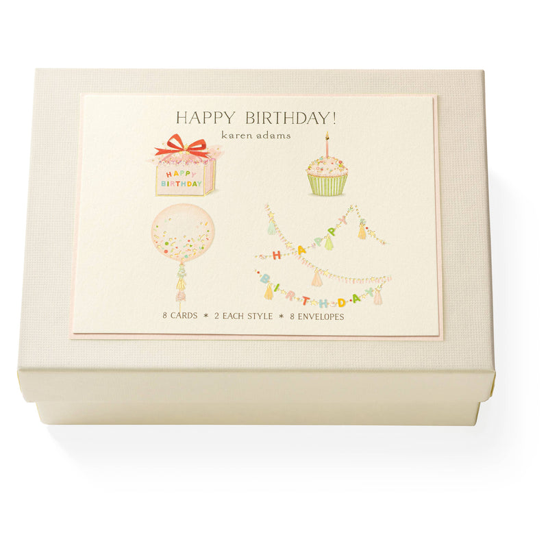 Karen Adams Designs - Birthday Swag Individual Notecard