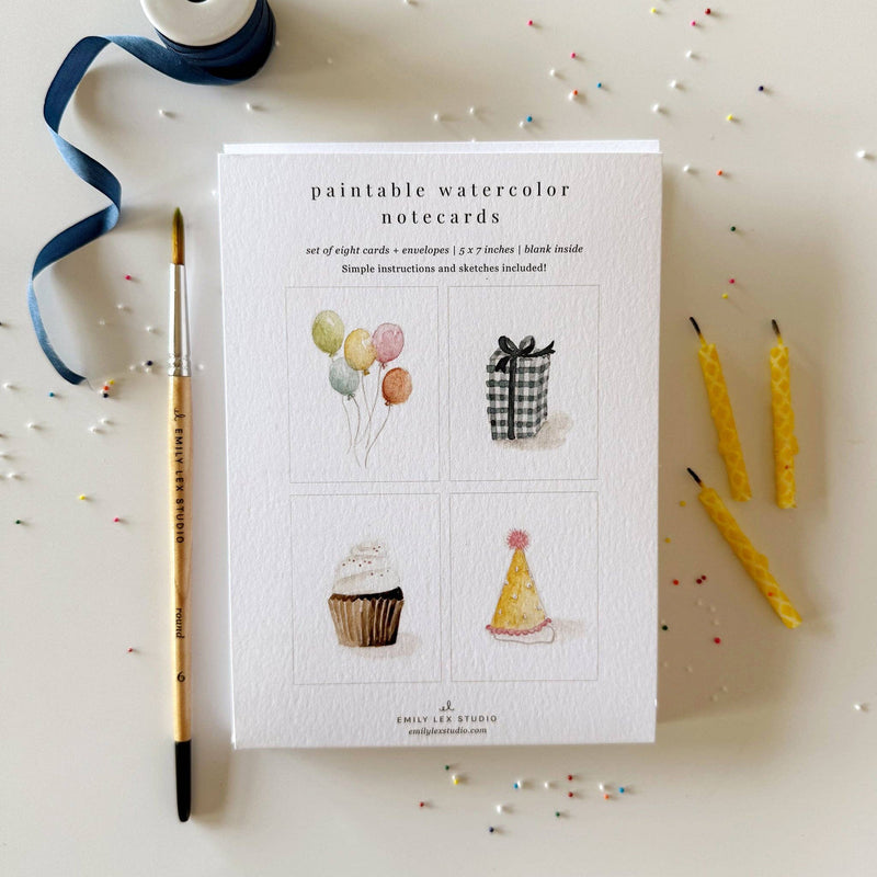emily lex studio - Celebrate paintable notecards