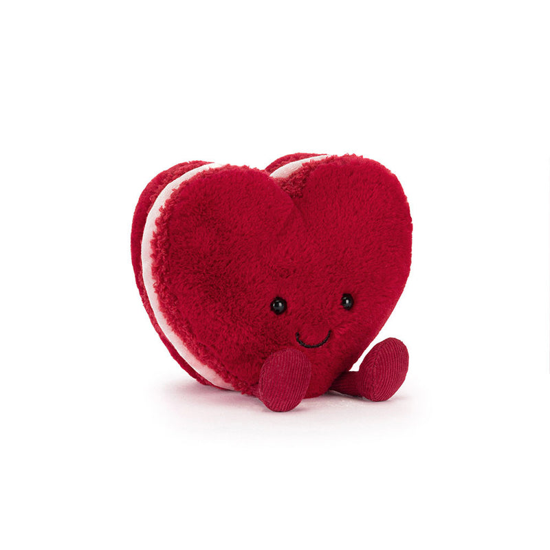 Jellycat Amuseables Arlette Heart Macaron Plush (Red)