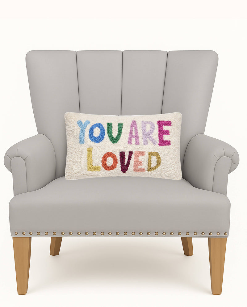 Peking Handicraft - You Are Loved Hook Pillow