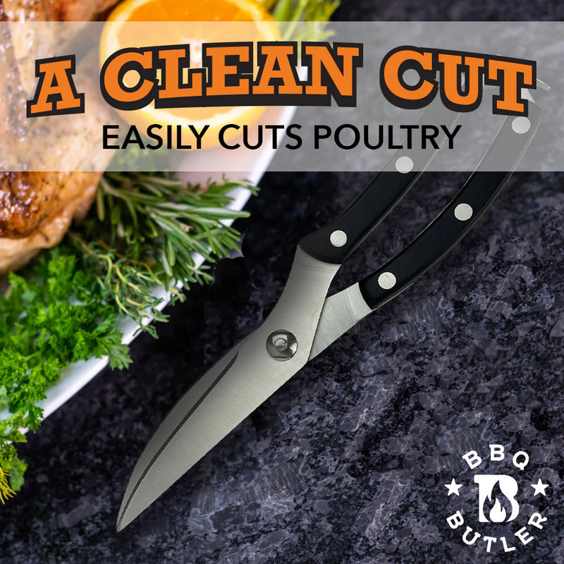 The BBQ Butler - Stainless Steel Poultry Shears