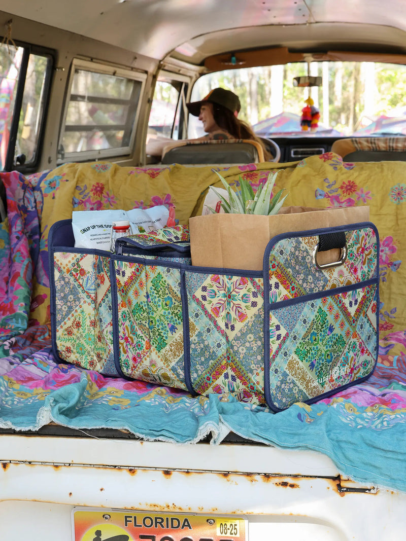 Natural Life Car Trunk Organizer - Mandala Folk Patchwork