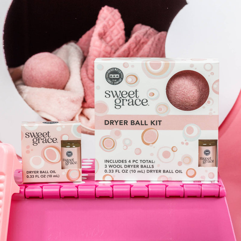 Sweet Grace Collection - Sweet Grace Wool Dryer Ball Kit | Luxury Laundry, 3pk