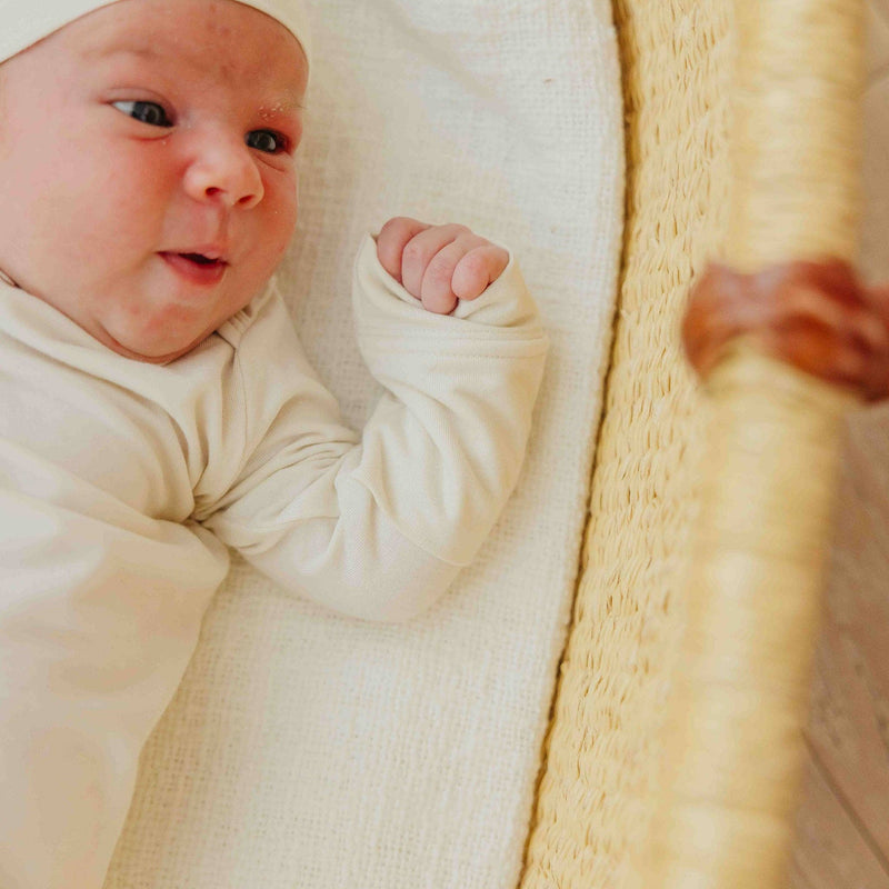 Copper Pearl - Newborn Knotted Gown - Cru