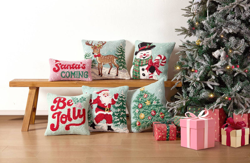 Peking Handicraft - Smiling Snowman Hook Pillow