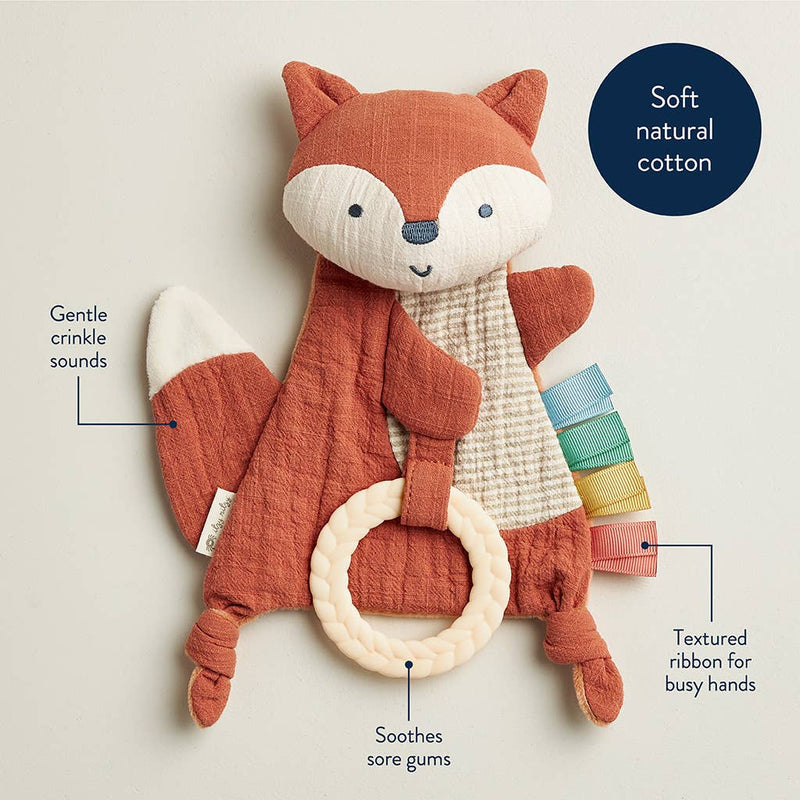 Itzy Ritzy - Fox Bitzy Crinkle™ Sensory Toy with Teether