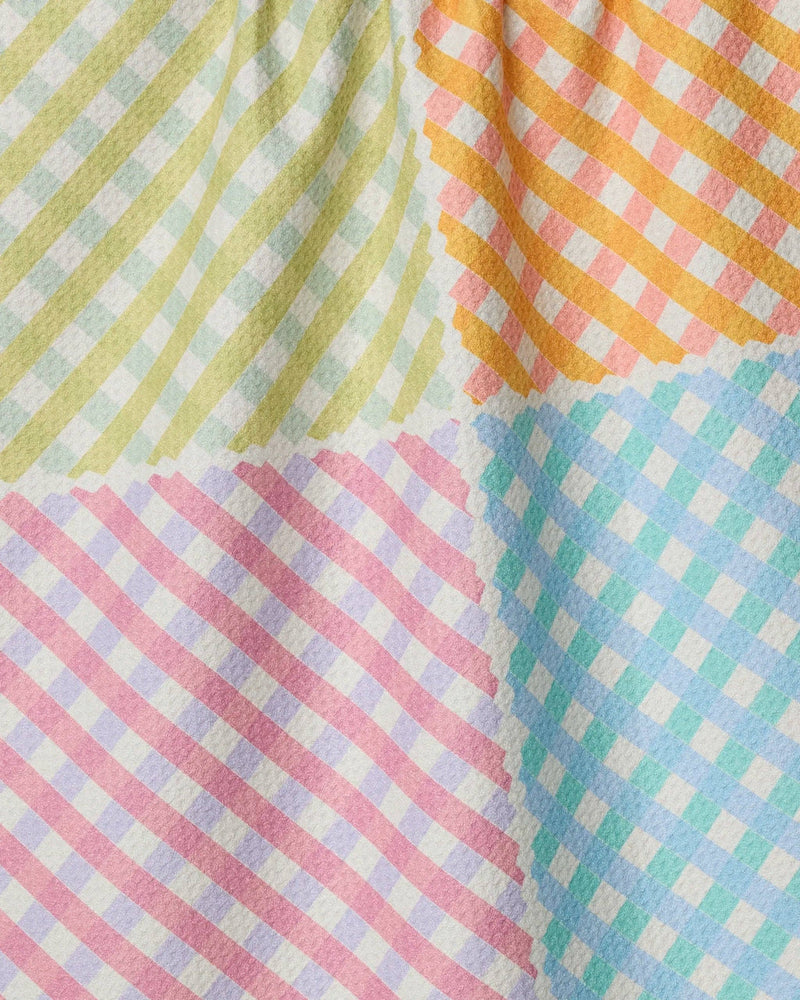 Geometry - Patio Check Tea Towel