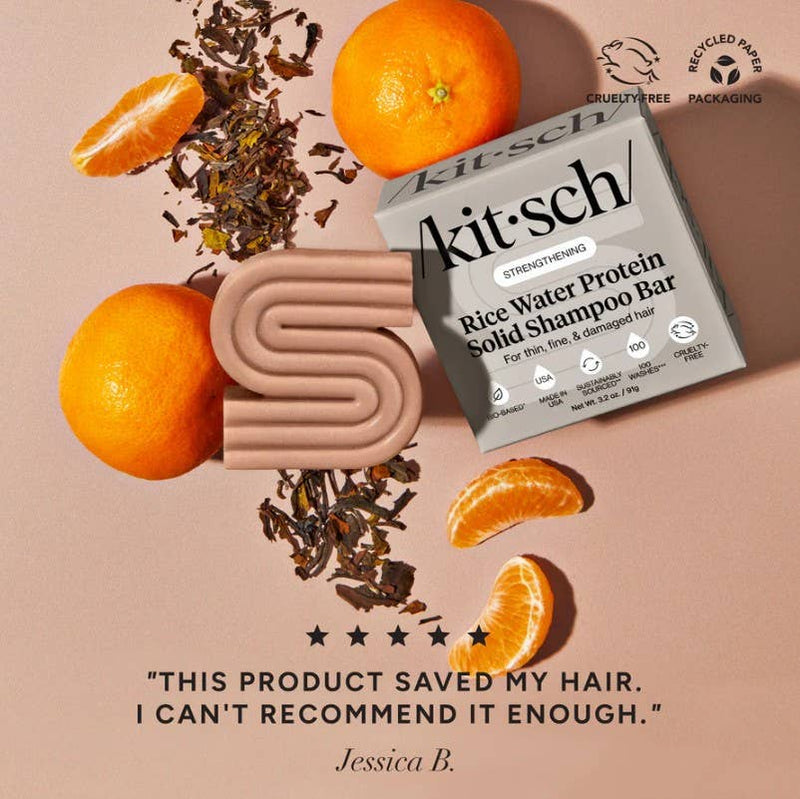 KITSCH - Rice Water Shampoo & Conditioner Bar Combo for Hair Growth