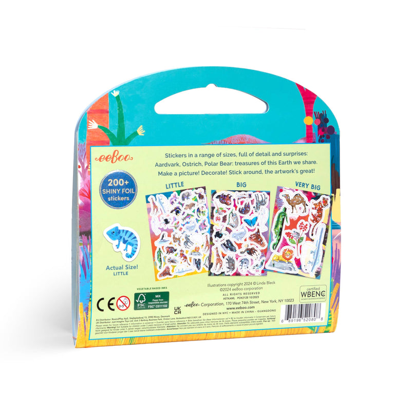 Eeboo Animal Color eeBoo - Wonderful Animals Shiny Sticker Book – Anne-Paige