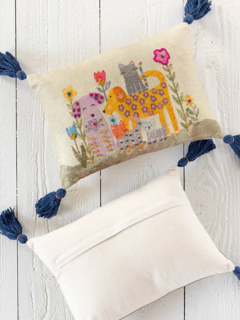 Natural Life® Boho Cotton Tassel Pillow - Pets