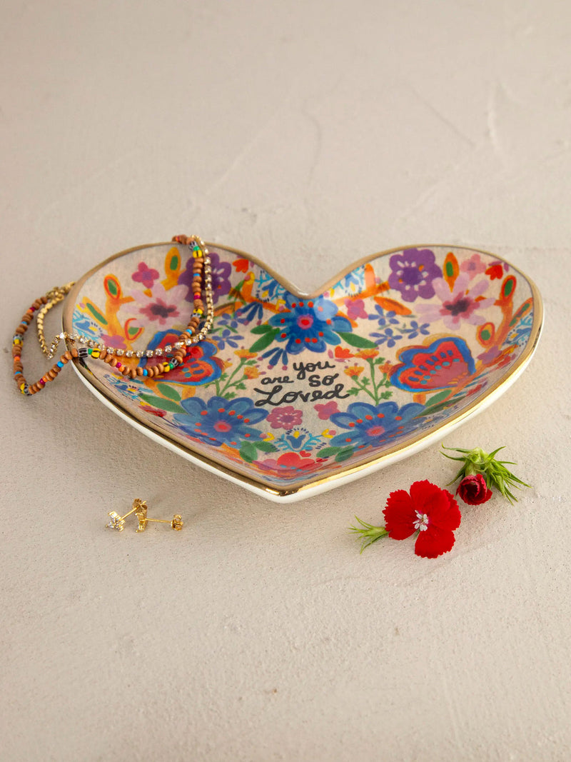 Natural Life Artsy Ceramic Trinket Dish - You Are So Loved