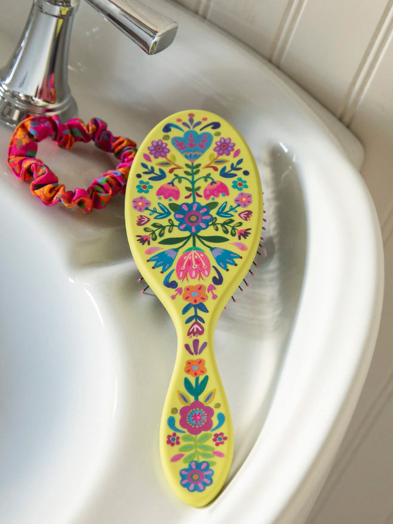Natural Life Wet / Dry Detangling Hairbrush - Chartreuse