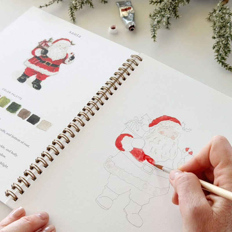 emily lex studio - Classic christmas watercolor workbook